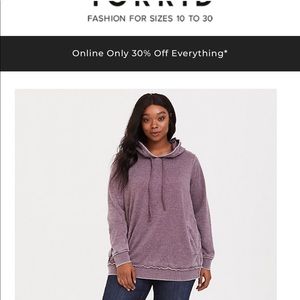 Torrid sweatshirt size 3 in plus size